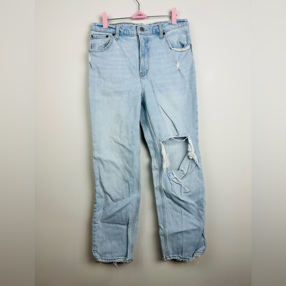 Abercrombie & Fitch Light Blue The ‘90s Straight Ultra High Rise Size 29